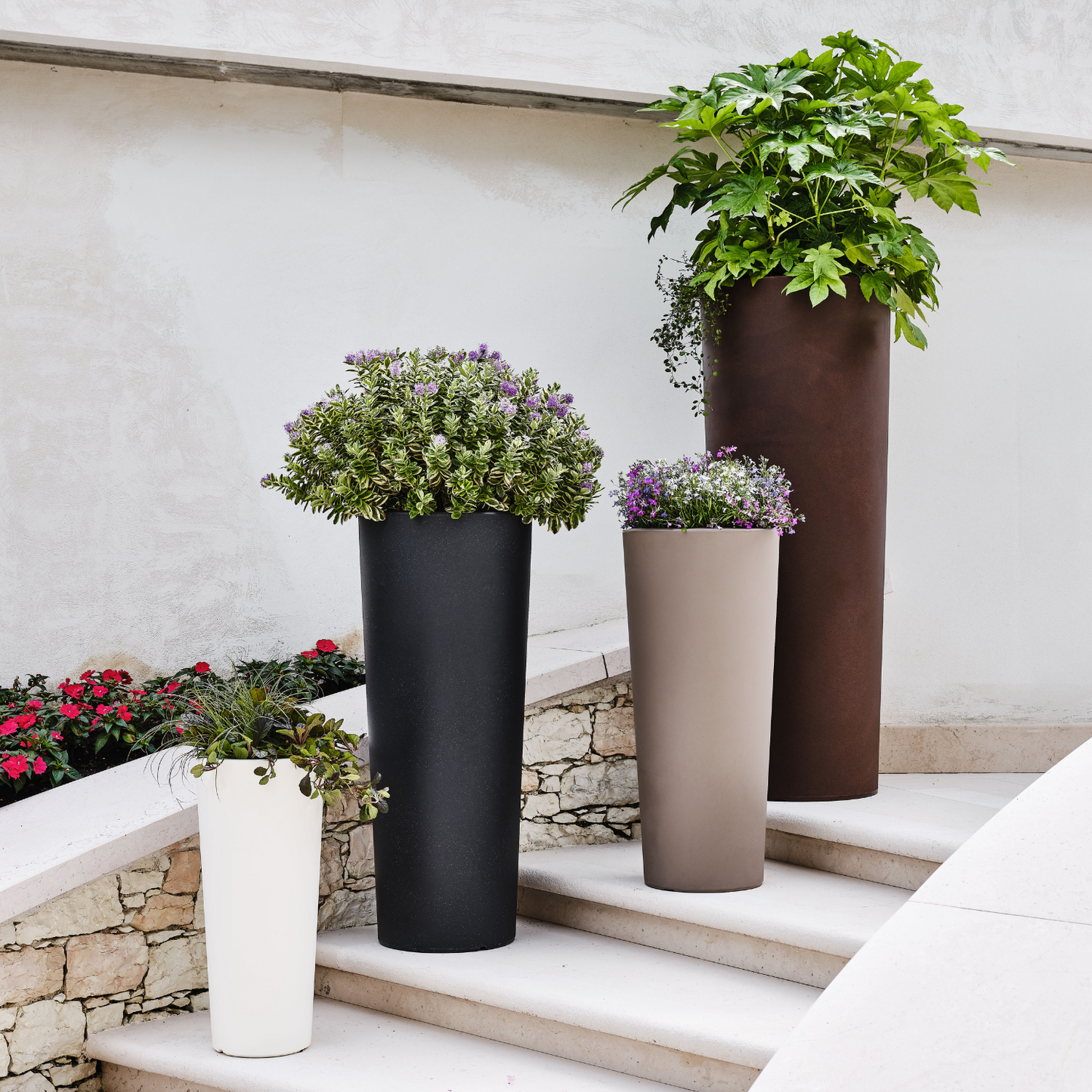 Flowerpot SCHIO CONO 70/110cm ANTRACITE