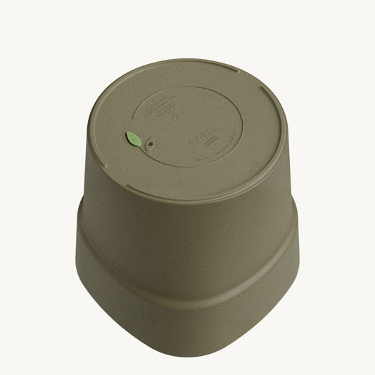 ქოთანი „ანდრომედა“ 28/38/48სმ, მომწვანო ნაცრისფერი ხის ფაქტურით