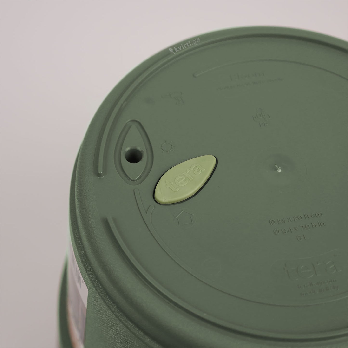 ქოთანი „ბლუმი“ ⌀19/24/29სმ, ცივი მწვანე