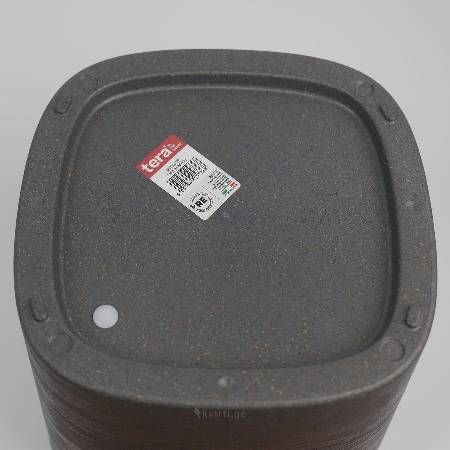 ქოთანი „კაპრი“ 19/24სმ, ლურჯ-ნაცრისფერი ხის ფაქტურით