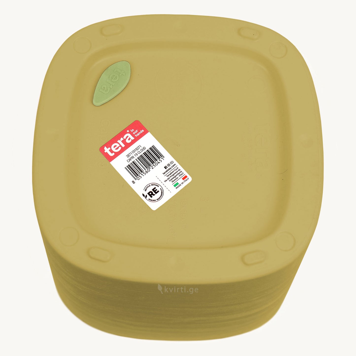 ქოთანი „კაპრი“ 29სმ, მდოგვისფერი