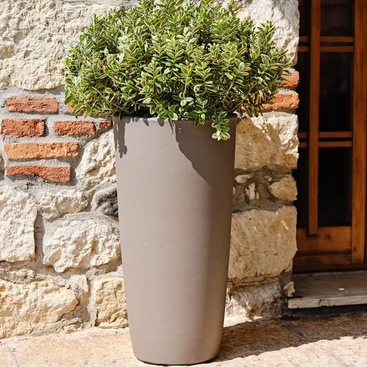 ქოთანი „დაფნე“ ⌀40სმ, რძიანი ყავისფერი