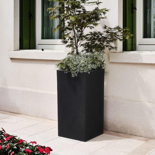 ქოთანი „სკიო კუბი ალტო“ 80სმ, ნახშირისფერი