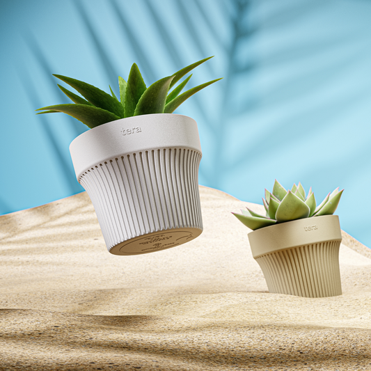 ქოთანი „თაინი“ ⌀8/12სმ, თეთრი