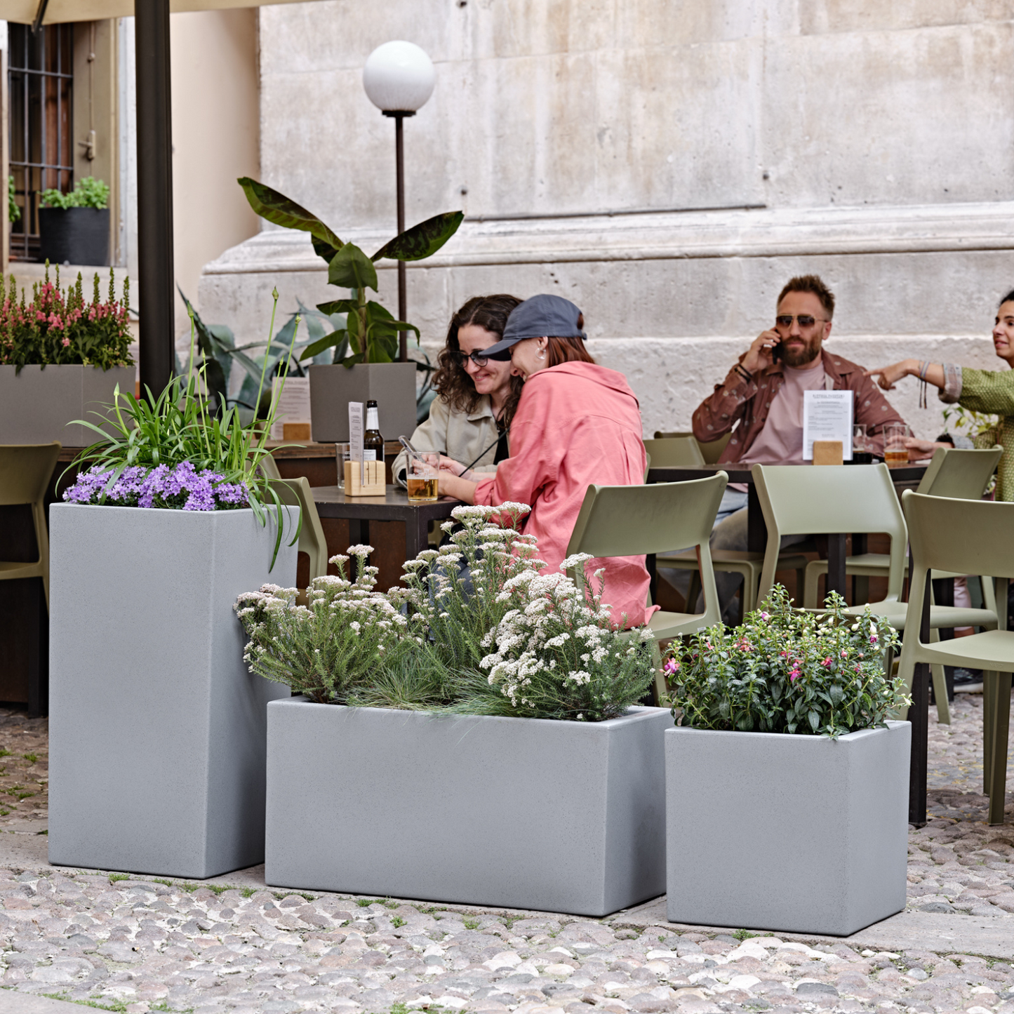 ქოთანი „სკიო კასა მაქსი“ 80სმ, მოცისფრო ნაცრისფერი