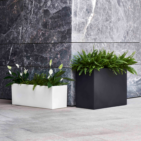 ქოთანი „სკიო თაუერ“ 80/100სმ, ნახშირისფერი