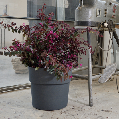 ქოთანი „ანდრომედა“ 28/48სმ, ლურჯ-ნაცრისფერი ხის ფაქტურით