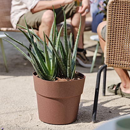 Flowerpot ANDROMEDA 28/38cm RED AMBER