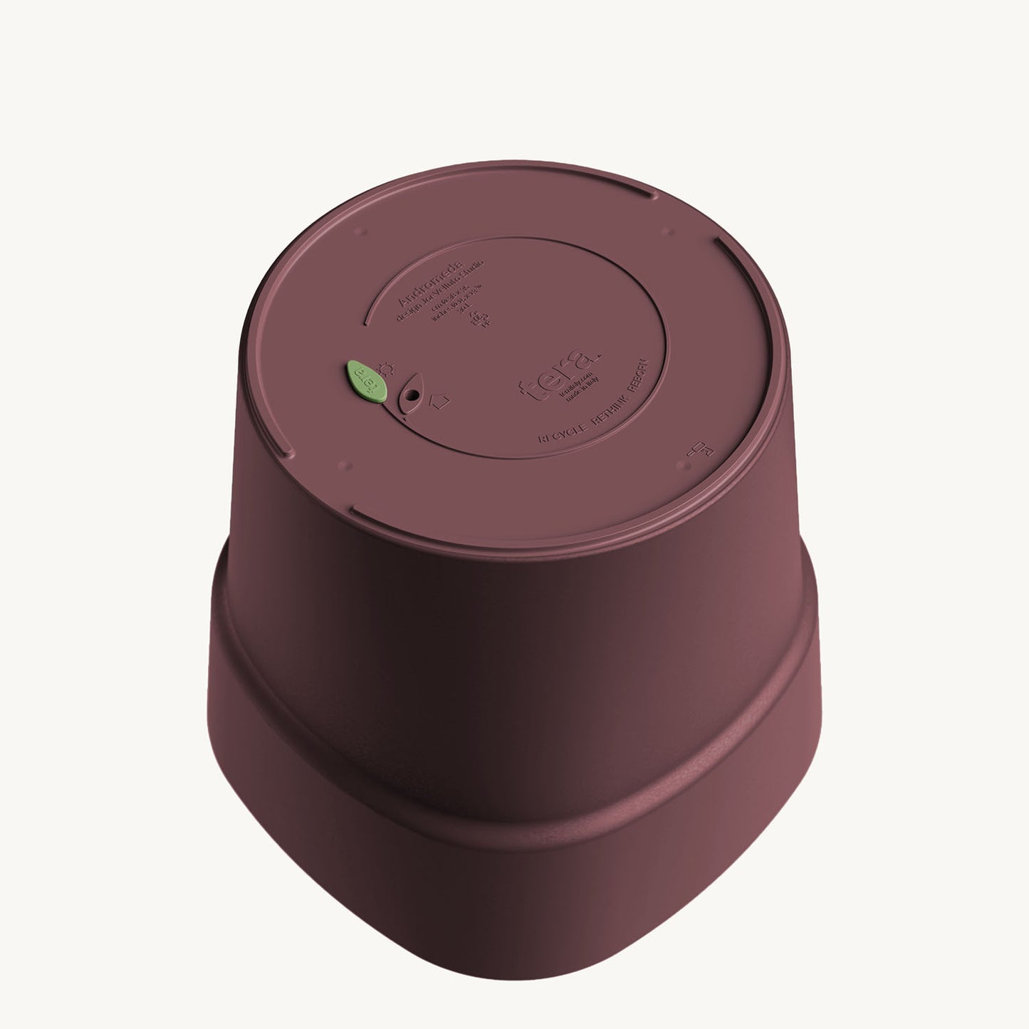 Flowerpot ANDROMEDA 28/38cm BOURGOGNE