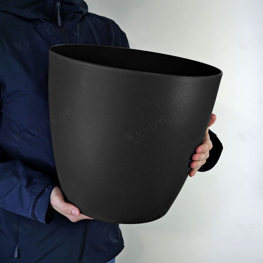 ქოთანი „ბაიონი“ ⌀30/35სმ, მუქი ნაცრისფერი