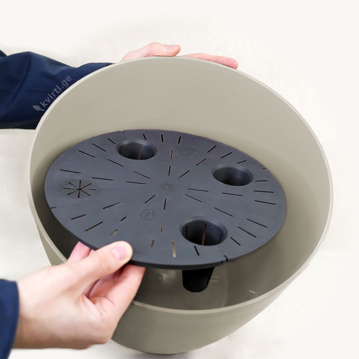 Flowerpot BAYON ⌀30/35cm MILK KIT