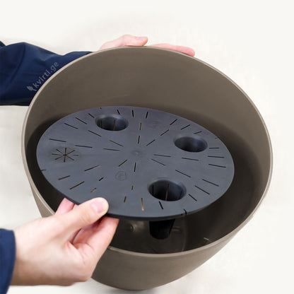 ქოთანი „ბაიონი“ ⌀30/35სმ, ღია ყავისფერი