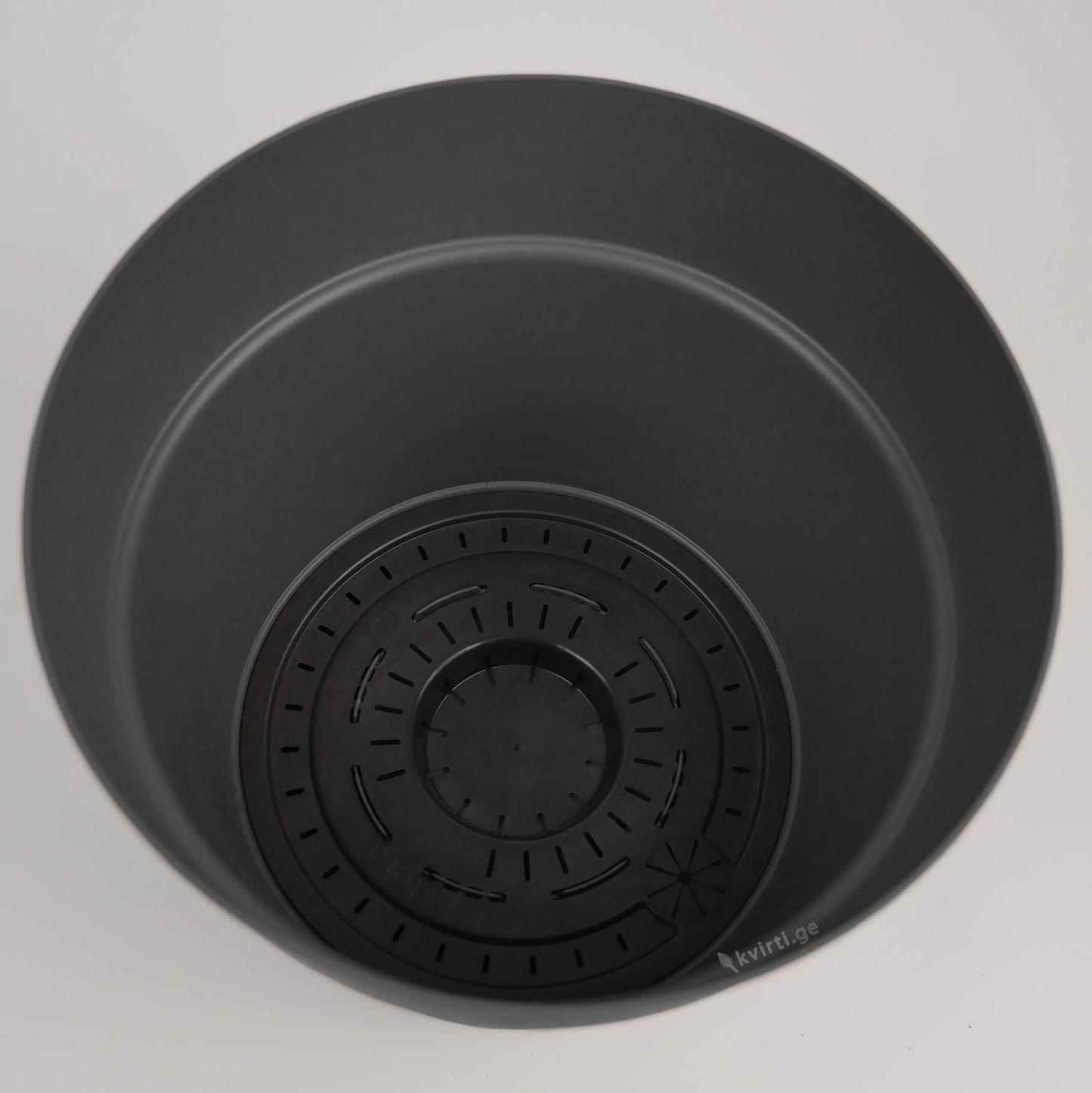 ქოთანი „ბლუმი“ ⌀19/24/29სმ, მუქი ნაცრისფერი