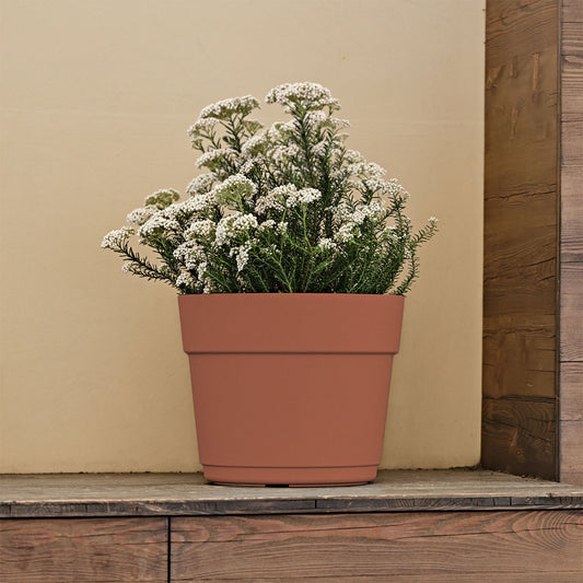 ქოთანი „ბლუმი“ ⌀19/24/29სმ, თიხისფერი