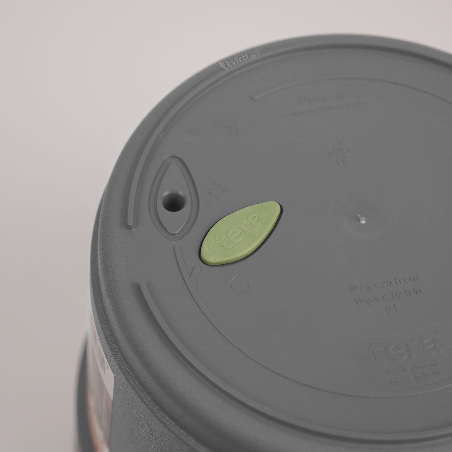 ქოთანი „ბლუმი“ ⌀19/24/29სმ, ღია ნაცრისფერი