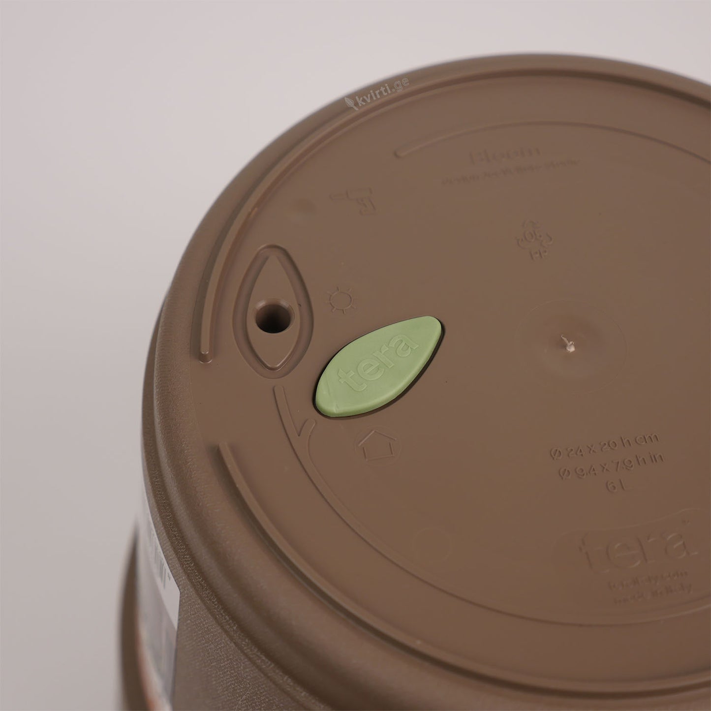 ქოთანი „ბლუმი“ ⌀19/24/29სმ, ღია ყავისფერი