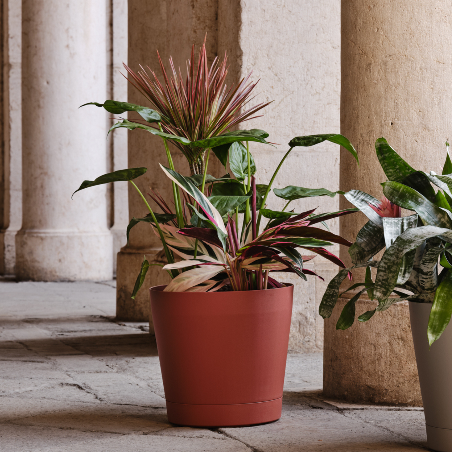 ქოთანი „ორიონი“ ⌀19/24სმ, მოყავისფრო ვარდისფერი