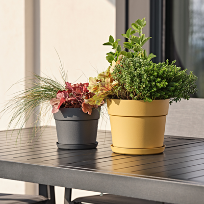 ქოთანი „ბლუმი“ ⌀19/24/29სმ, მუქი ნაცრისფერი