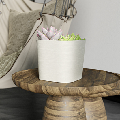 ქოთანი „კაპრი“ 19/24სმ, თეთრი