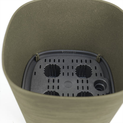 ქოთანი „კაპრი“ 19/24სმ, მომწვანო ნაცრისფერი ხის ფაქტურით