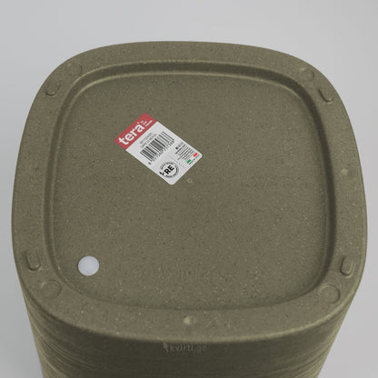 ქოთანი „კაპრი“ 19/24სმ, მომწვანო ნაცრისფერი ხის ფაქტურით