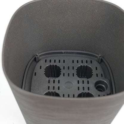 ქოთანი „კაპრი“ 19/24სმ, ლურჯ-ნაცრისფერი ხის ფაქტურით