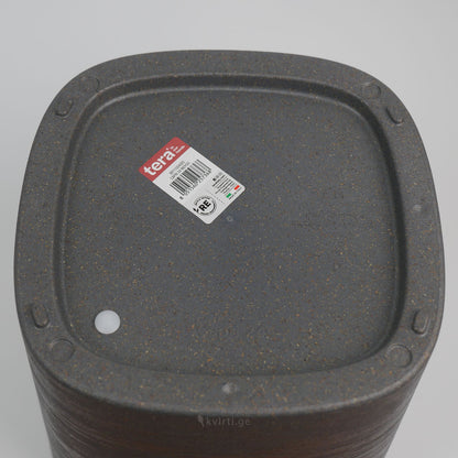 ქოთანი „კაპრი“ 19/24სმ, ლურჯ-ნაცრისფერი ხის ფაქტურით