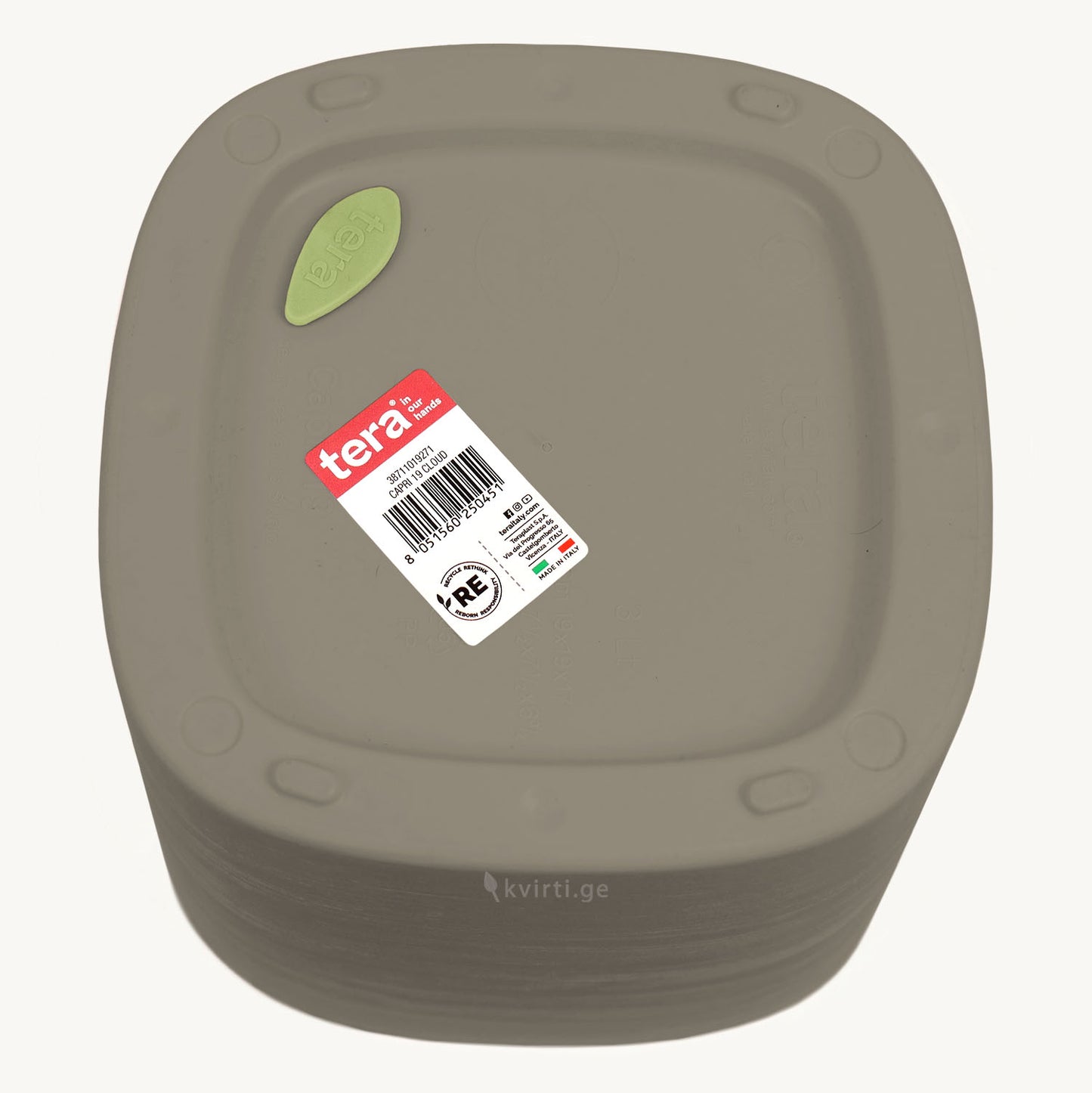 ქოთანი „კაპრი“ 38სმ, ღია ყავისფერი