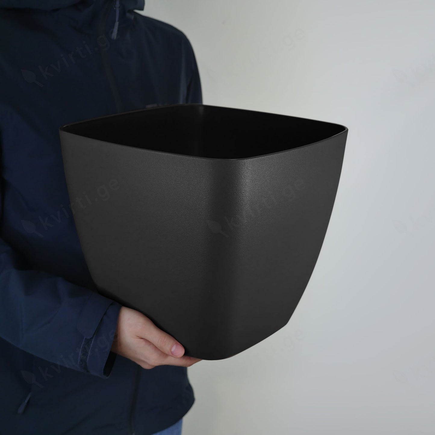 ქოთანი „ცეილონი“ 30/35სმ, მუქი ნაცრისფერი