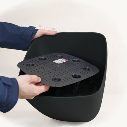 ქოთანი „ცეილონი“ 30/35სმ, მუქი ნაცრისფერი