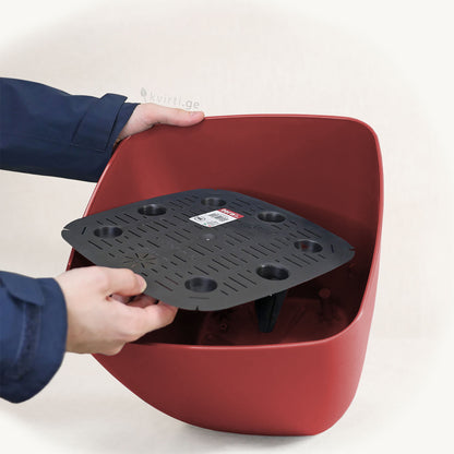 ქოთანი „ცეილონი“ 35სმ, მოყავისფრო ვარდისფერი