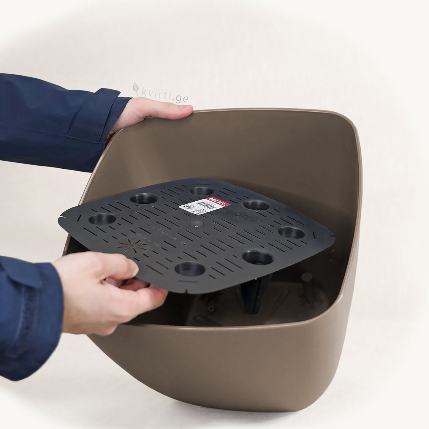 ქოთანი „ცეილონი“ 30/35სმ, ღია ყავისფერი