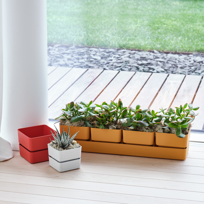 Flowerpot VELETA 9/12cm CORAL