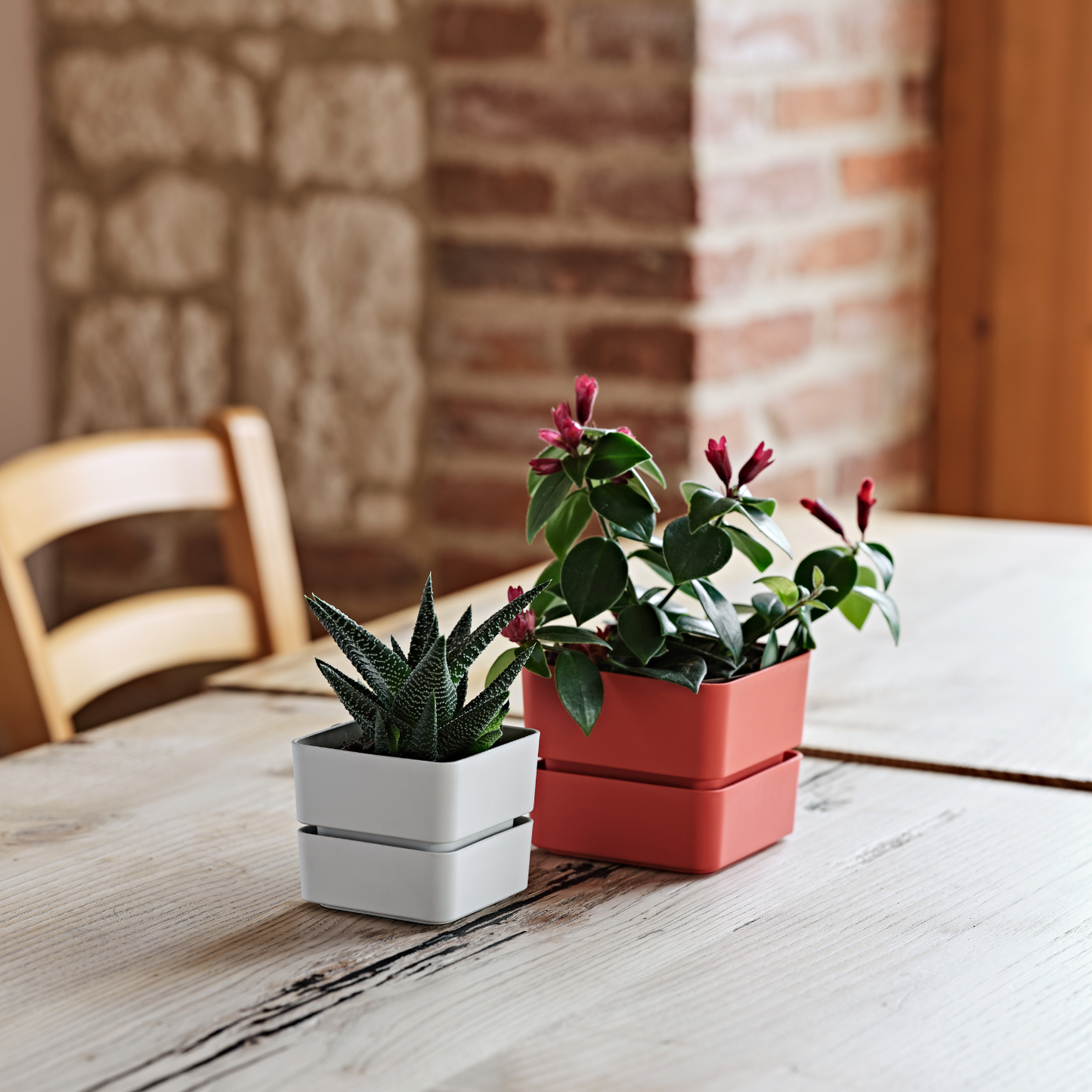 Flowerpot VELETA 9/12cm CORAL