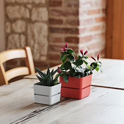 Flowerpot VELETA 9/12cm CORAL