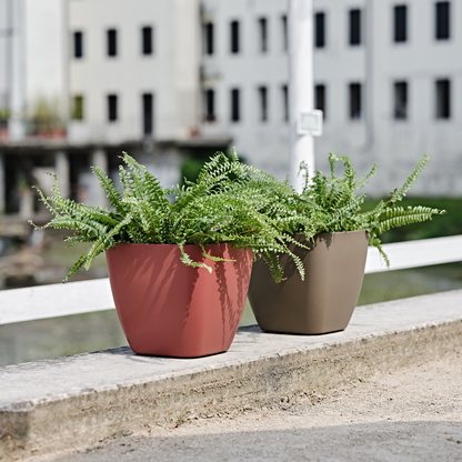 ქოთანი „ცეილონი“ 35სმ, მოყავისფრო ვარდისფერი