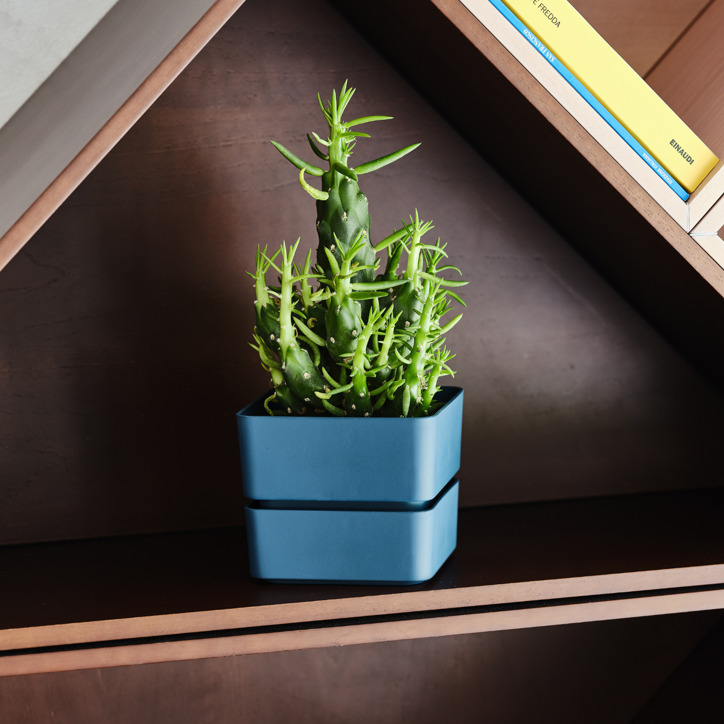 Flowerpot VELETA 9/12cm DENIM