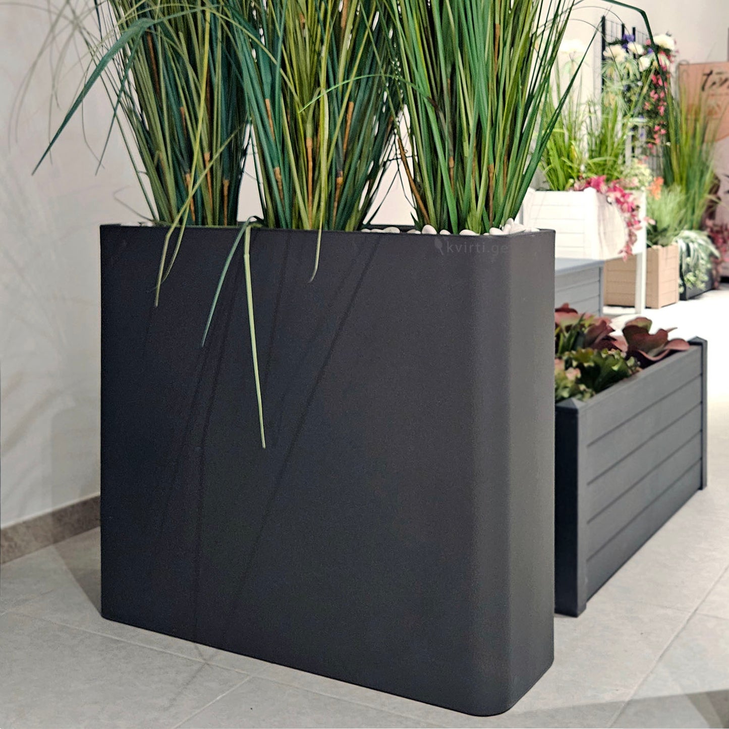 ქოთანი „დივიო“ 90სმ, ნახშირისფერი