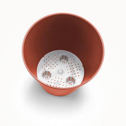 ქოთანი „ესტორილი“ ⌀16სმ, მარჯნისფერი