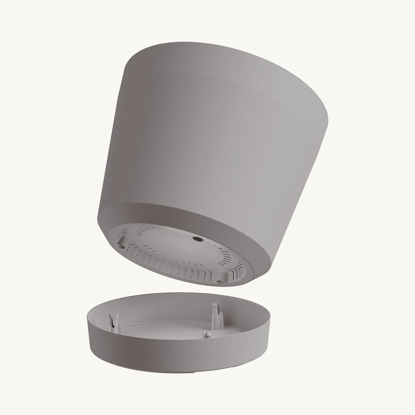 ქოთანი „ორიონი“ ⌀19/24/29სმ, ღია ნაცრისფერი