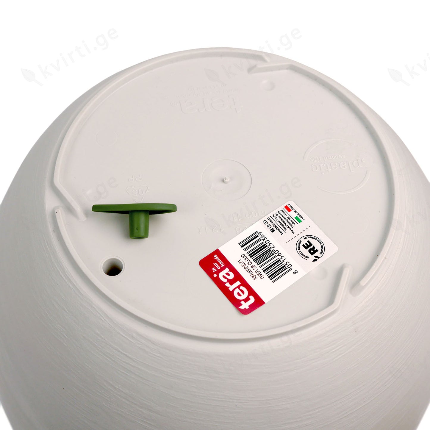 ქოთანი „ოვერი" ⌀28/38/48სმ, თეთრი