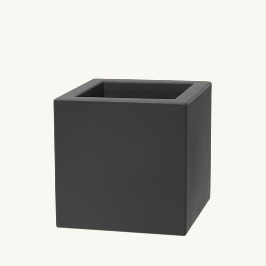 ქოთანი „სკიო კუბი" 40სმ,  ნახშირისფერი