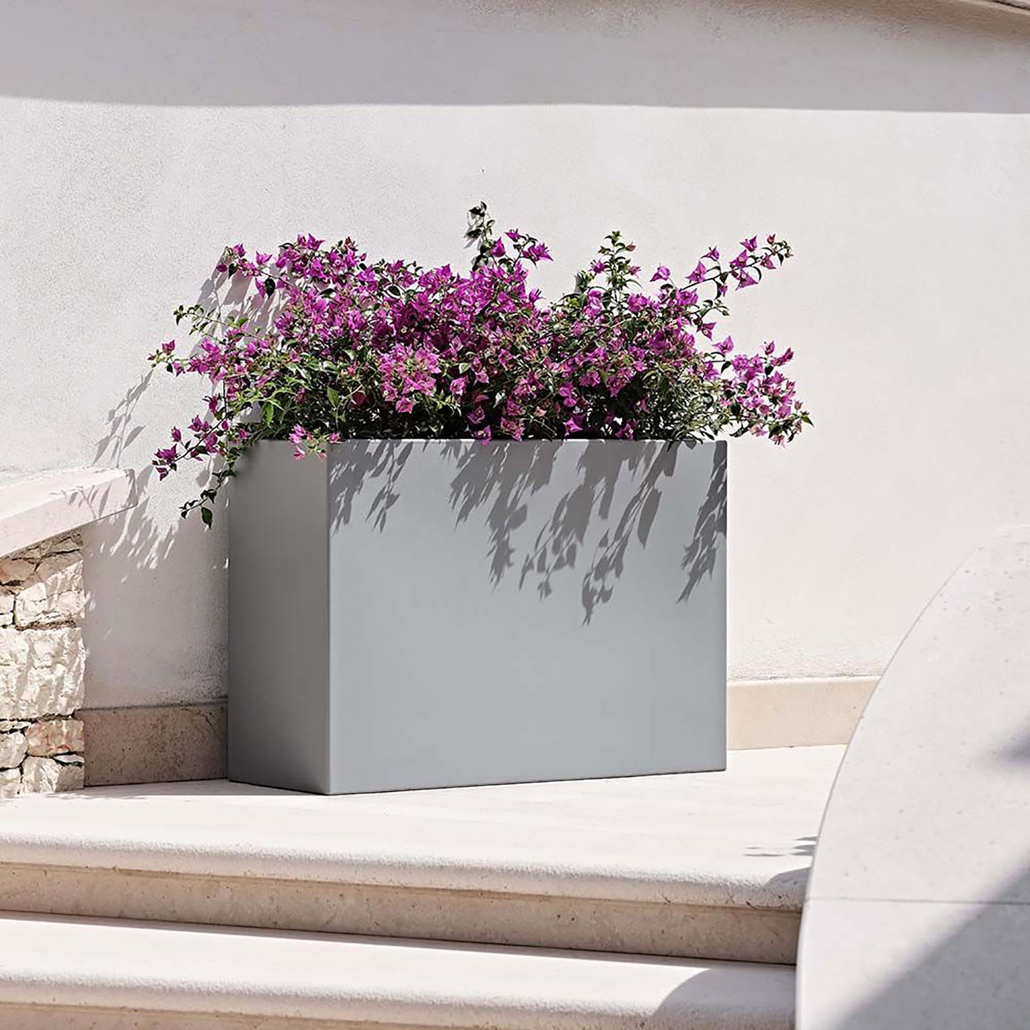 ქოთანი „სკიო თაუერ“ 80/100სმ, მოცისფრო ნაცრისფერი