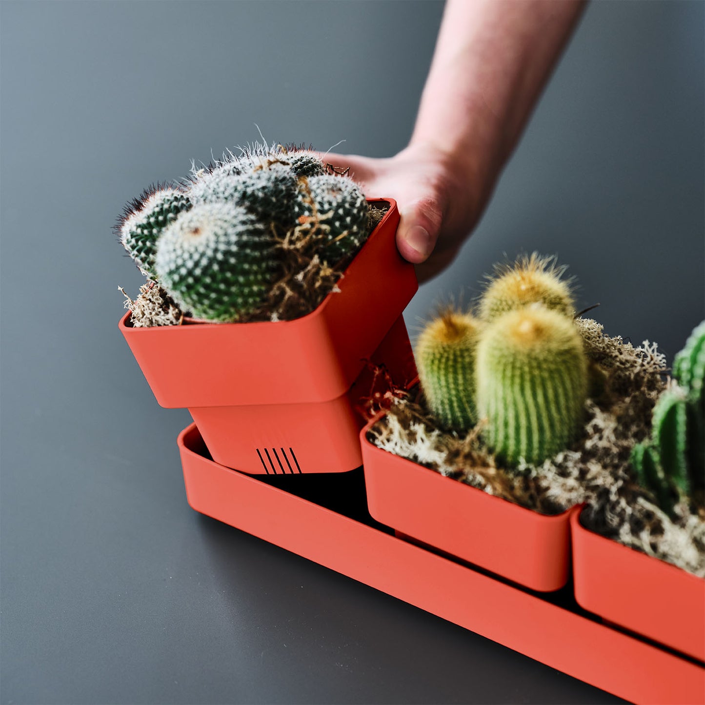 Flowerpots set SIERRA 38cm CORAL