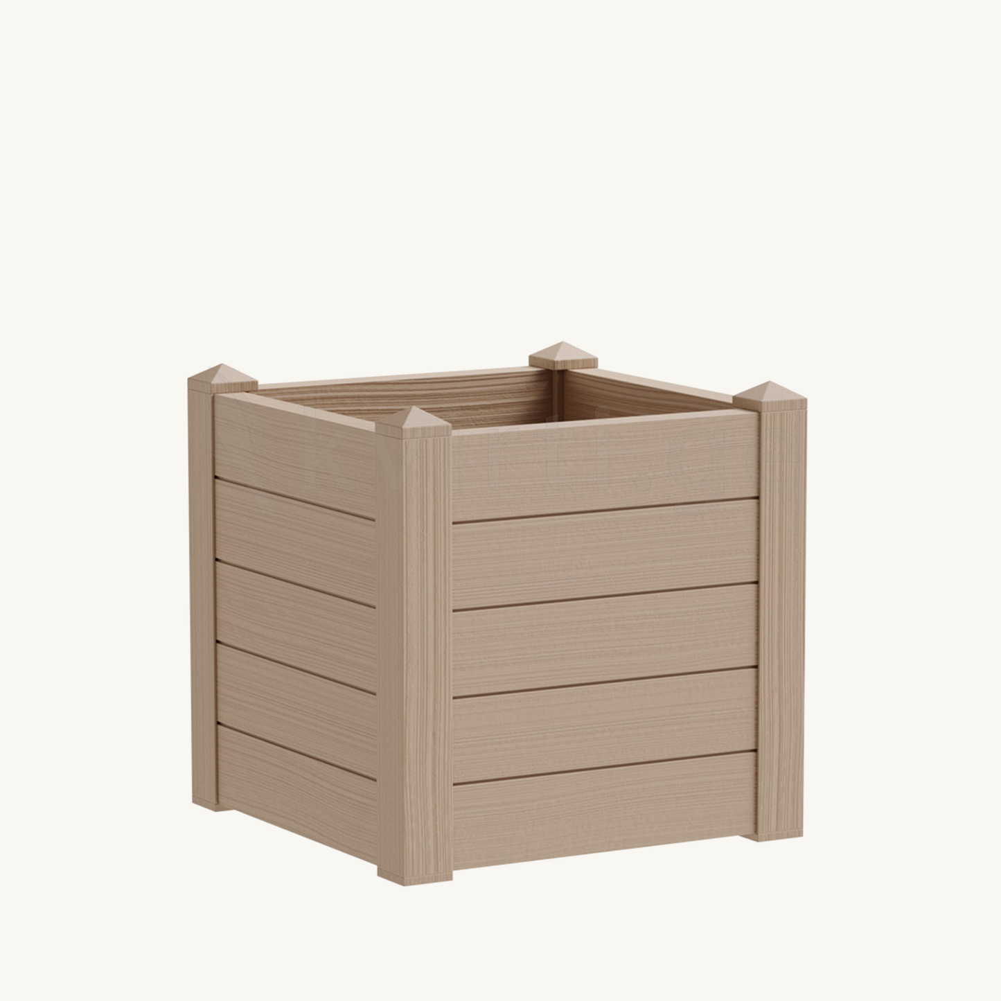 ყვავილების ქოთანი „ტრამა 001“ 42სმ, კრემისფერი