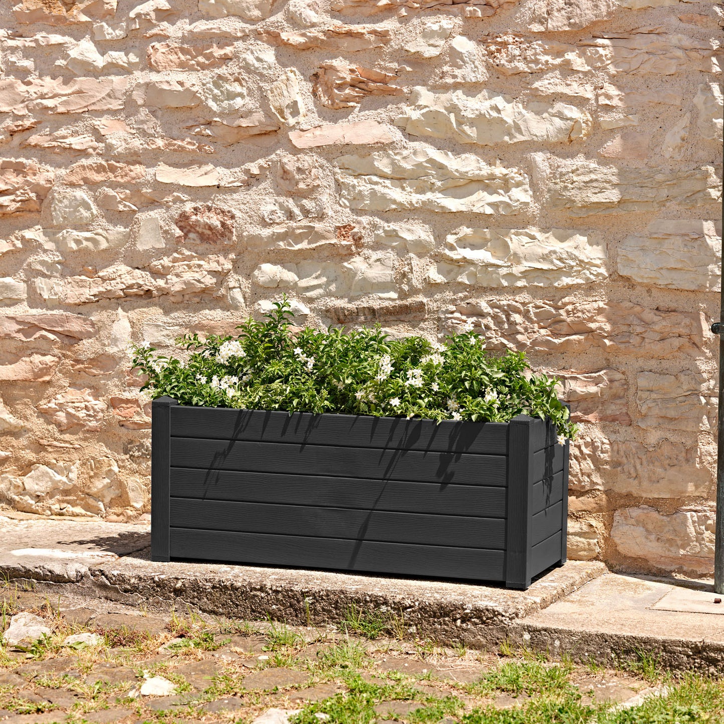 Flowerpot TRAMA 002 100cm ASH