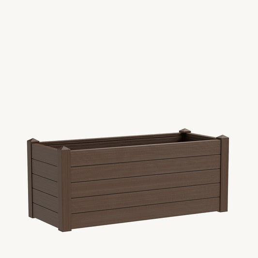 ყვავილების ქოთანი „ტრამა 002“ 100სმ, მუქი ყავისფერი