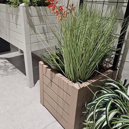 ყვავილების ქოთანი „ტრამა 001“ 42სმ, კრემისფერი