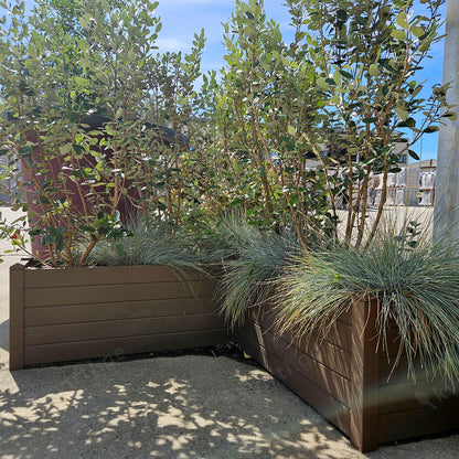 Flowerpot TRAMA 002 100cm MOKA