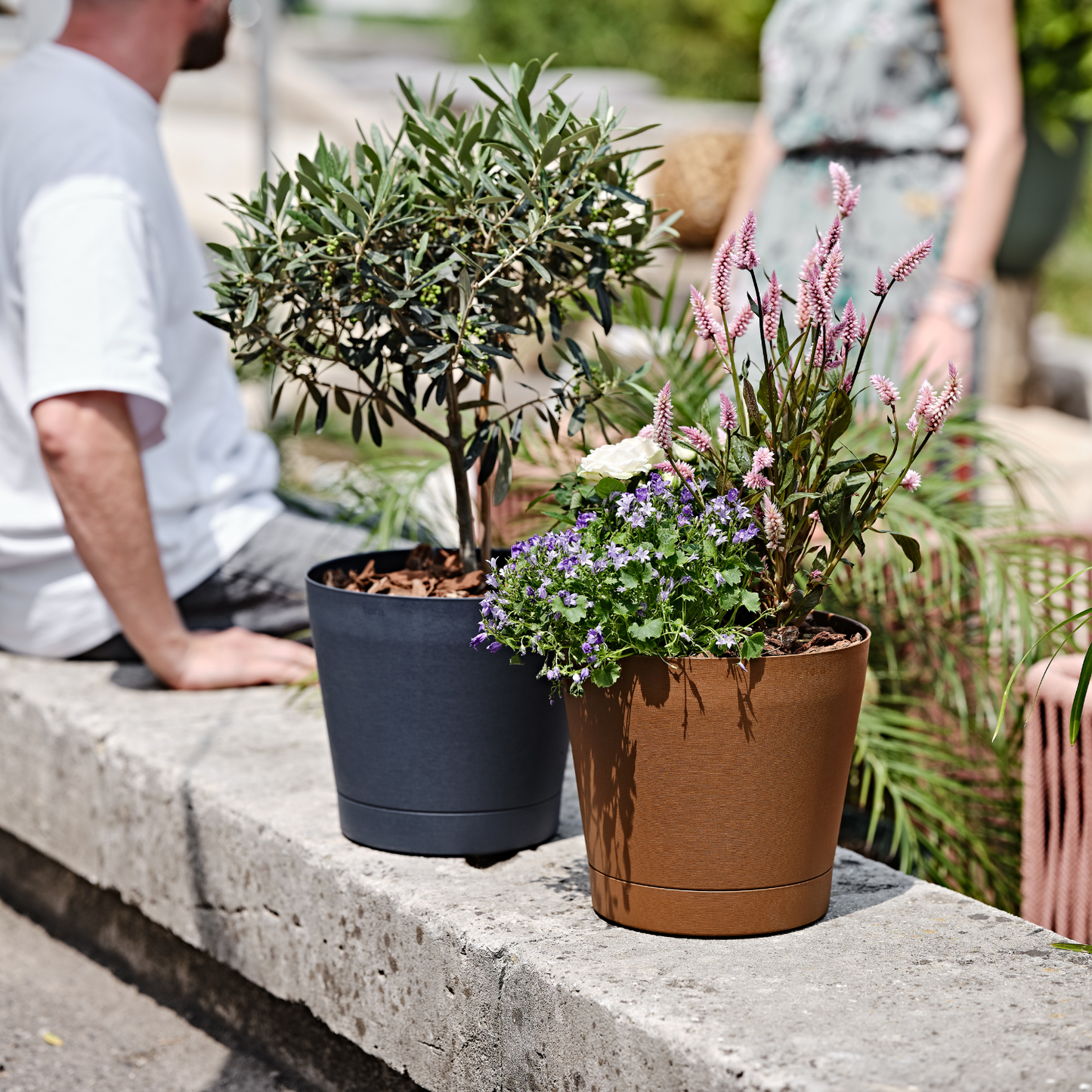 ქოთანი „ორიონი“ ⌀19/24სმ, თბილი ყავისფერი